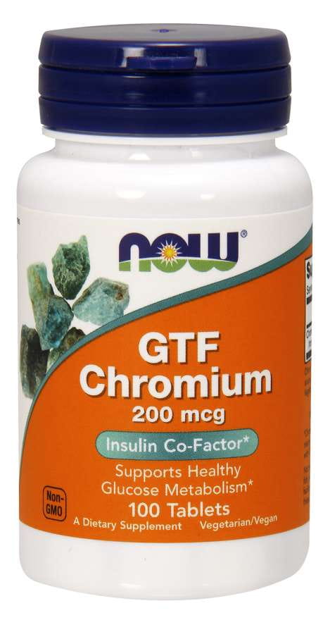 Gtf Chromium Chrome GTF 200 mcg 100 Tabletten JETZT LEBENSMITTEL