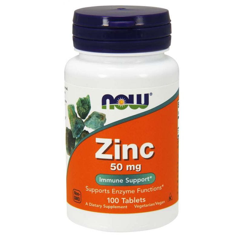 Zink Zink 50 MG Zinkgluconat 100 Tabletten NOW FOODS