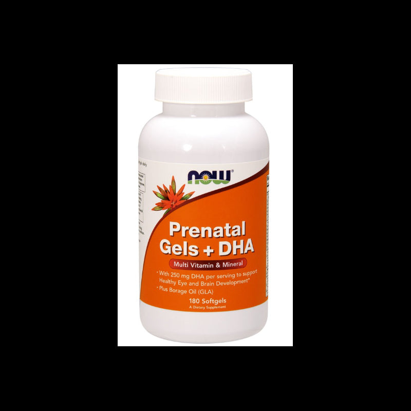 Pränatale Gele und DHA pränatale Vitamine und Mineralien und DHA 180 Kapseln NOW FOODS