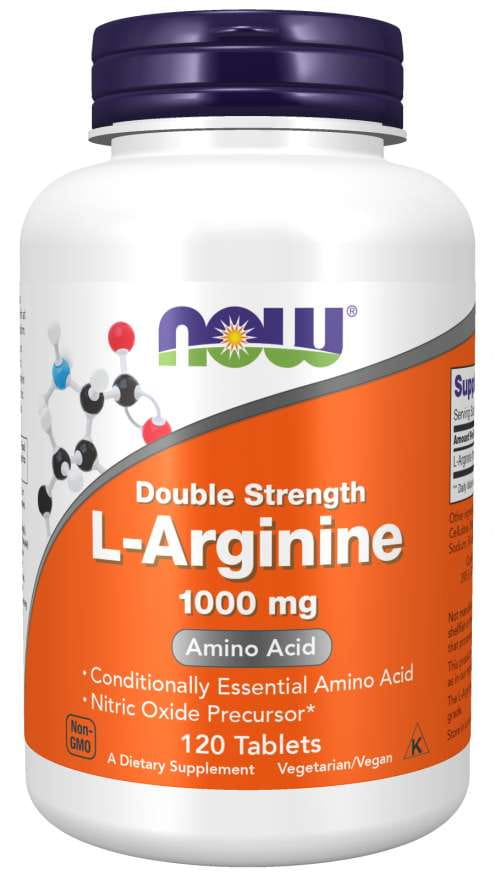 Larginin 120 Tabletten NOW FOODS Hover Image