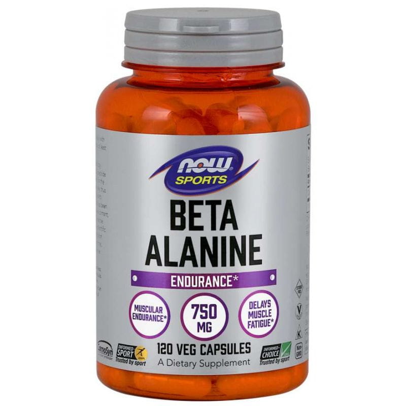 Carnosyn Beta Alanin 750 MG 120 Kapseln NOW FOODS Hauptbild