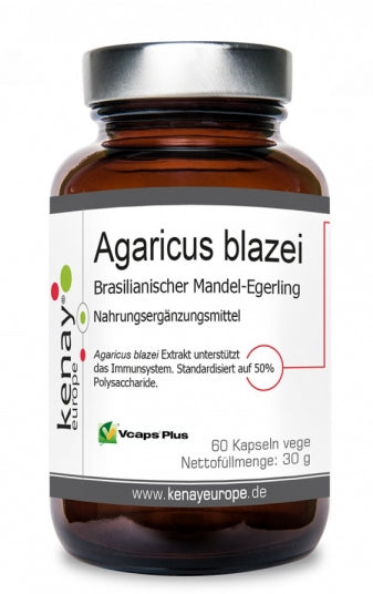 Brasilianischer Pilz Agaricus blazei 60 KENAY-Kapseln