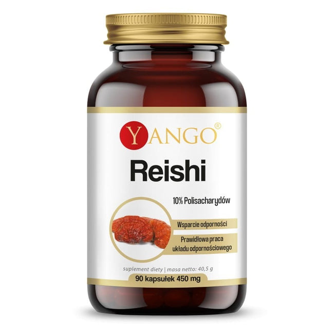 Reishi-Extrakt 10 % Polysaccharide 90 Kapseln YANGO Hover Image