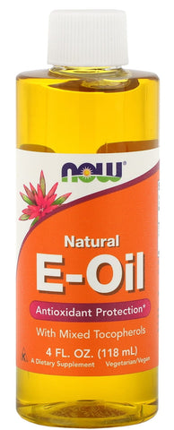 E - Öl natürliches Vitamin E mit einer Mischung aus Tocopherolen 118 ml NOW FOODS