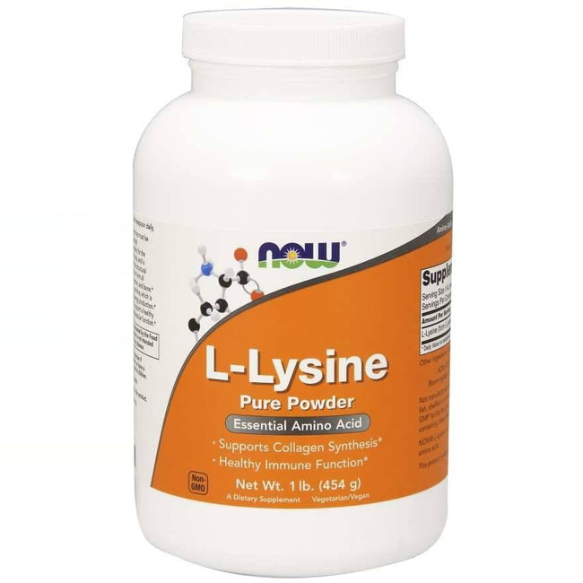 L - Lysin reines Pulver 454 g NOW FOODS Hover Image