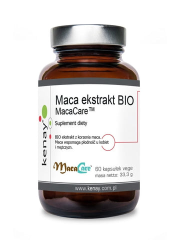 Maca-Extrakt BIO Macacare 60 KENAY-Kapseln