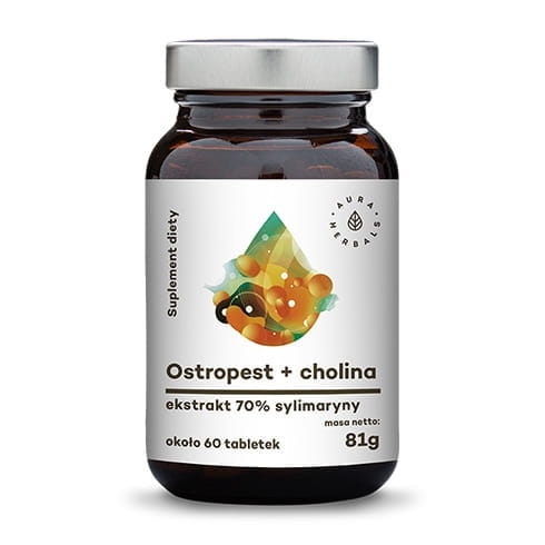 Mariendistel und Cholin 60 Tabletten AURA HERBALS