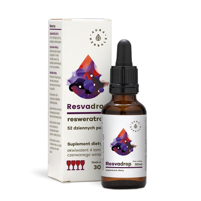 Resvadrop Resveratrol in Tropfen von 30 ml AURA HERBALS Hover Image