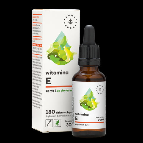 Vitamin E Nahrungsergänzungsmittel in Tropfen von 30 ml AURA HERBALS