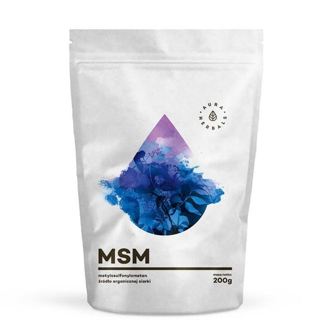 MSM organisches Schwefelverbindungspulver 200 g AURA HERBALS Hover Image