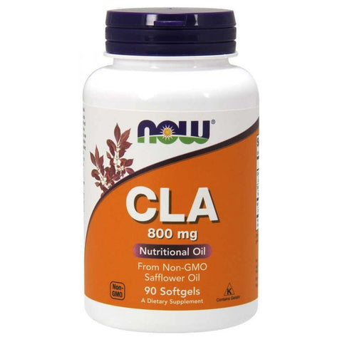 CLA 800 MG konjugierte Linolsäure aus Saflorsamenöl 90 Kapseln NOW FOODS