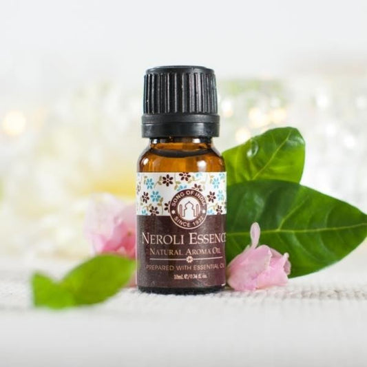 Duftöl 10 ml mit Neroli von SONG OF INDIA, flüssiges ätherisches Öl in einer Glasflasche, ideal für Aromatherapie.