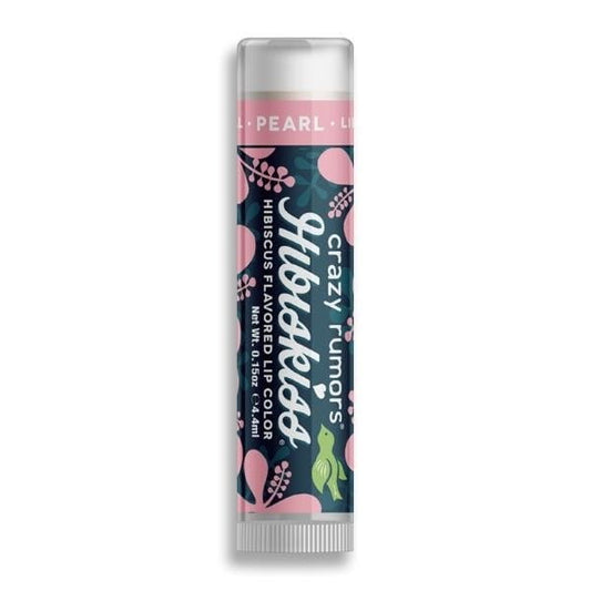 Bunter Lippenbalsam Perle von CRAZY RUMORS, glänzend und farbig, zeigt die farbige, perlartige Textur in der Nahaufnahme