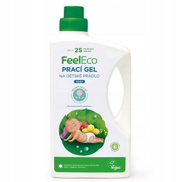 Gel zum Waschen von Babykleidung FEEL ECO