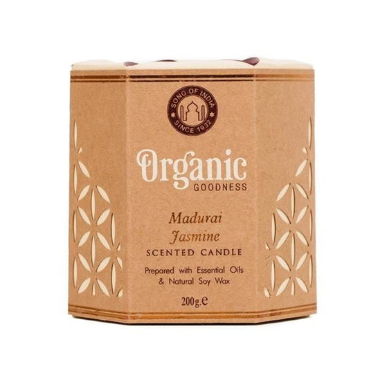 Sojaduftkerze - Madurai-Jasmin 200g - SONG OF INDIA
