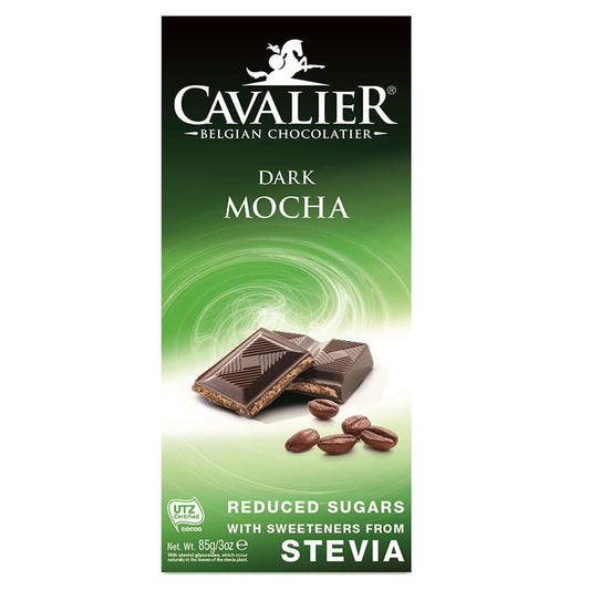 CAVALIER Dessertschokolade mit Kaffeefüllung, 85g, cremige Schokolade mit Kaffee im Inneren, fein verpackt.