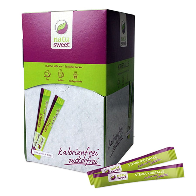 Stevia-Kristalle in Beuteln 120 x 2 g NATUSWEET Hover Image