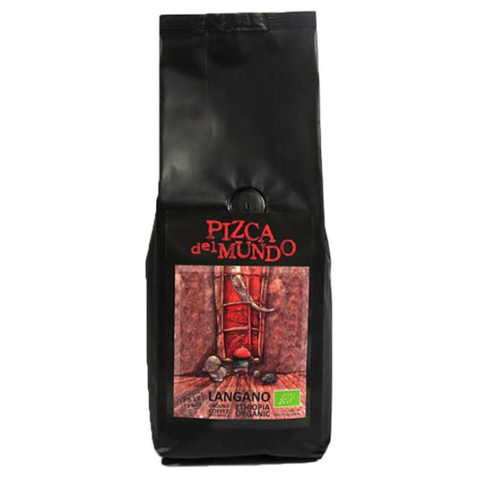 Gemahlener Bio-Kaffee Langano von PIZCA DEL MUNDO in 250 g Verpackung, frisch gemahlen, aromatisch und nachhaltig.
