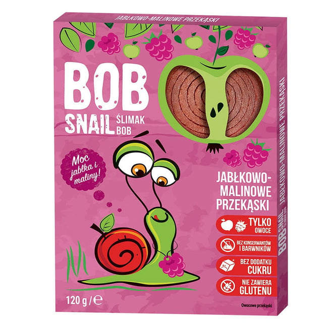 Apfel-Himbeer-Snack mit Früchten ohne Zuckerzusatz 120g BOB SNAIL Hover Image