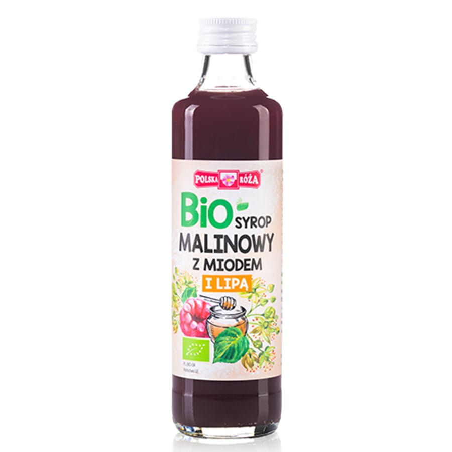 Himbeersirup mit Limette und Honig POLISH ROSE BIO 250 ml