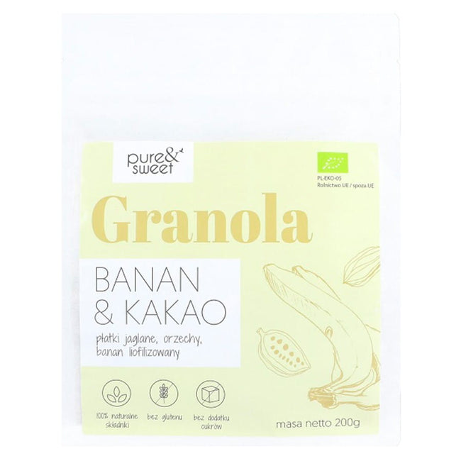 Granola Banane - Kakao BIO 200g PURE & SWEET Hover Image