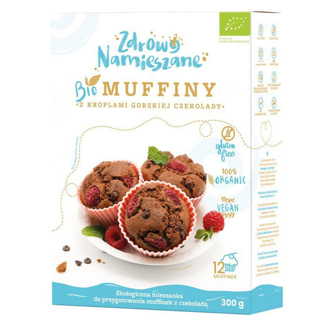 Muffins mit Tropfen Zartbitterschokolade BIO 300g GESUND GEMISCHT Hover Image