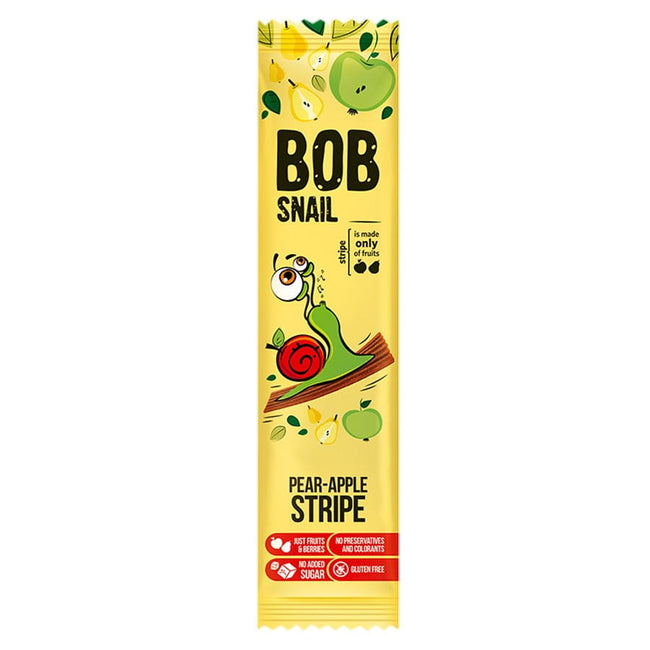 Apfel-Birnen-Streifen-Snack 14g BOB SNAIL Hover Image