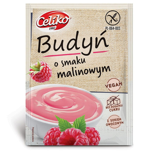 Pudding mit Himbeergeschmack ohne Gluten 40g CELIKO Hover Image