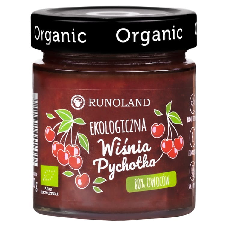 Kirsch-Pychotka 80% Frucht mit der Konsistenz von BIO-Marmelade 200g RUNOLAND