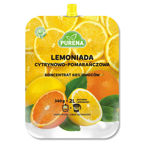 Zitronen-Orangen-Limonadenkonzentrat 340g PURENA