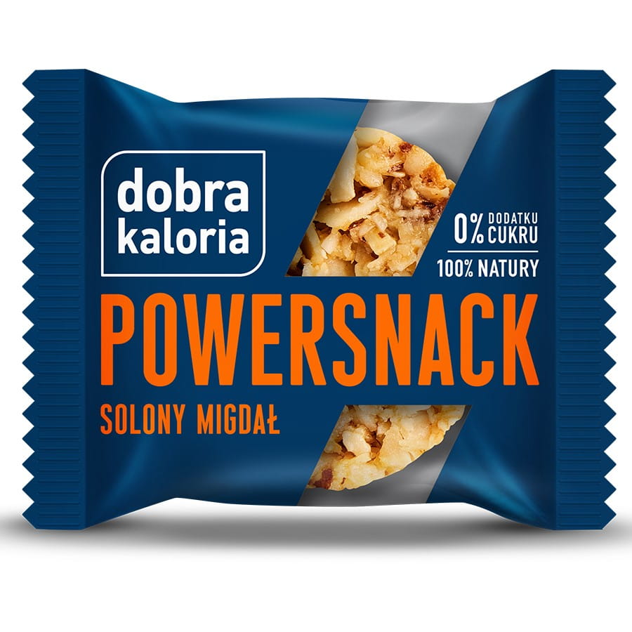 Geröstete Salzmandeln in 30g Packung von DOBRA KALORIA, knuspriger Power Snack mit guten Kalorien