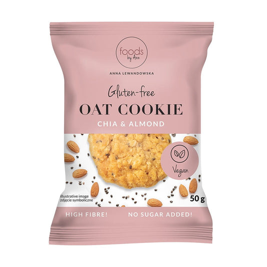 Haferflocken mit Mandeln und Chiasamen in 50 g Packung von FOODS BY ANN, nährstoffreicher Frühstückssnack