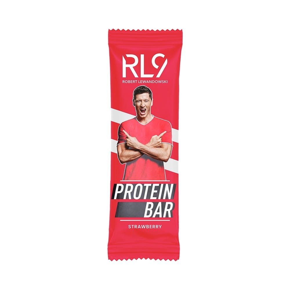 Erdbeer-Proteinriegel von FOODS BY ANN, 35 g, mit fruchtigem Erdbeergeschmack und nahrhaftem Protein für Energie.