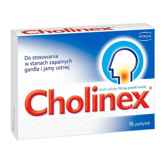 Cholinex Hals-Lutschtabletten von STADA, 16 Stück, entspannende Lutschtabletten gegen Halsschmerzen und Reizungen