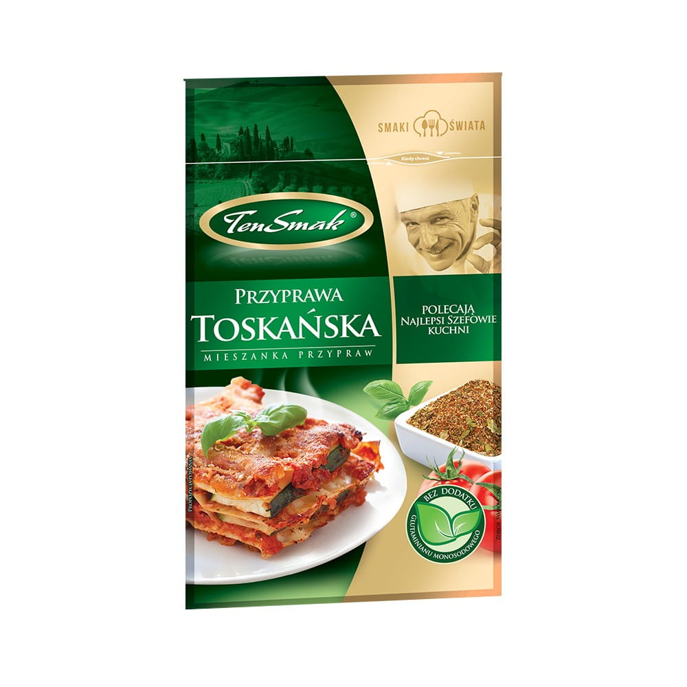 Toskanisches Gewürz von TEN SMAK in 30 g Dose, frische Kräuter und Gewürze für italienische Gerichte, Nahaufnahme