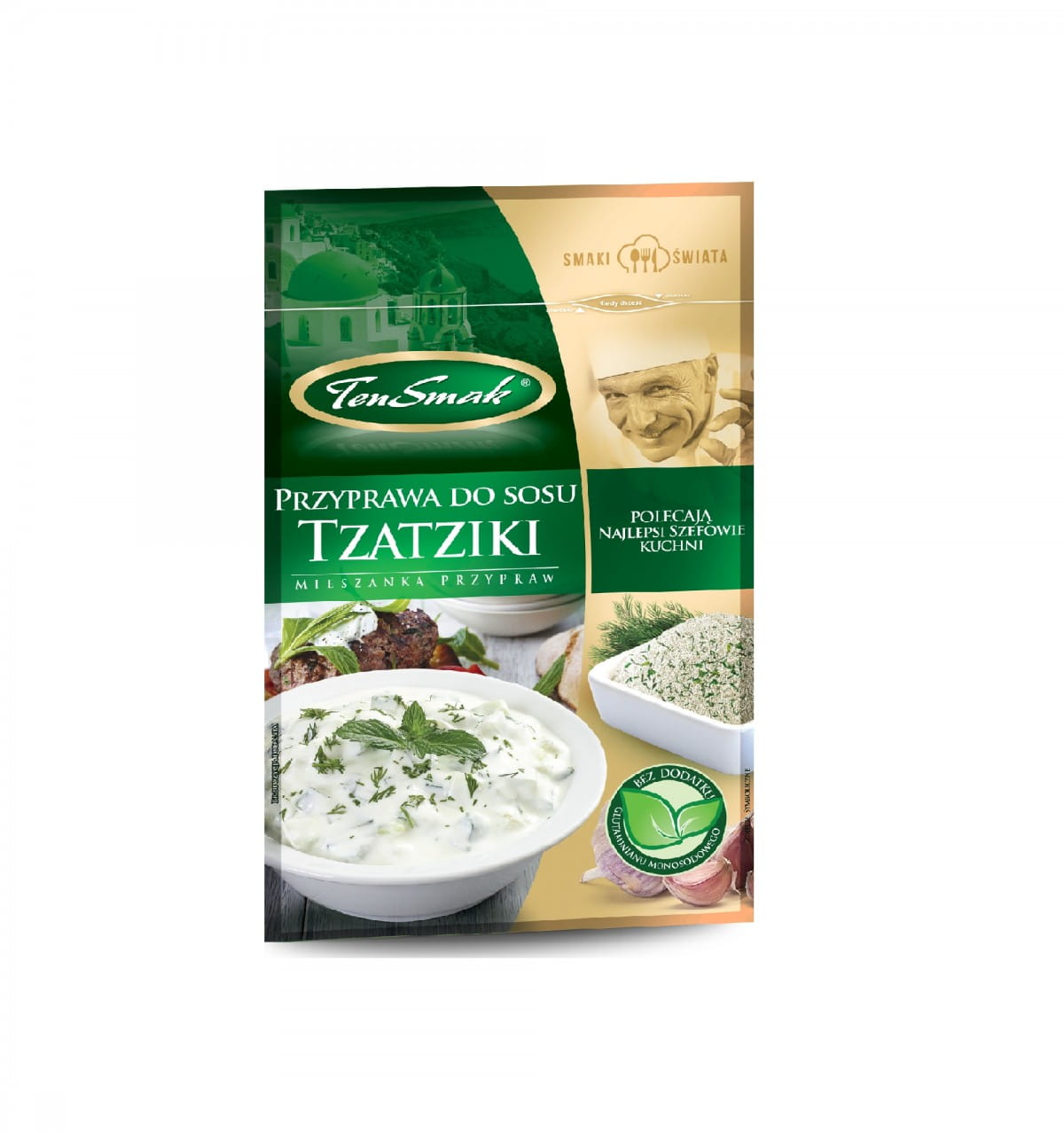 Tzatziki-Gewürz von TEN SMAK, 30 g, vielseitiges Gewürz für authentischen griechischen Geschmack, sichtbar in der Verpackung