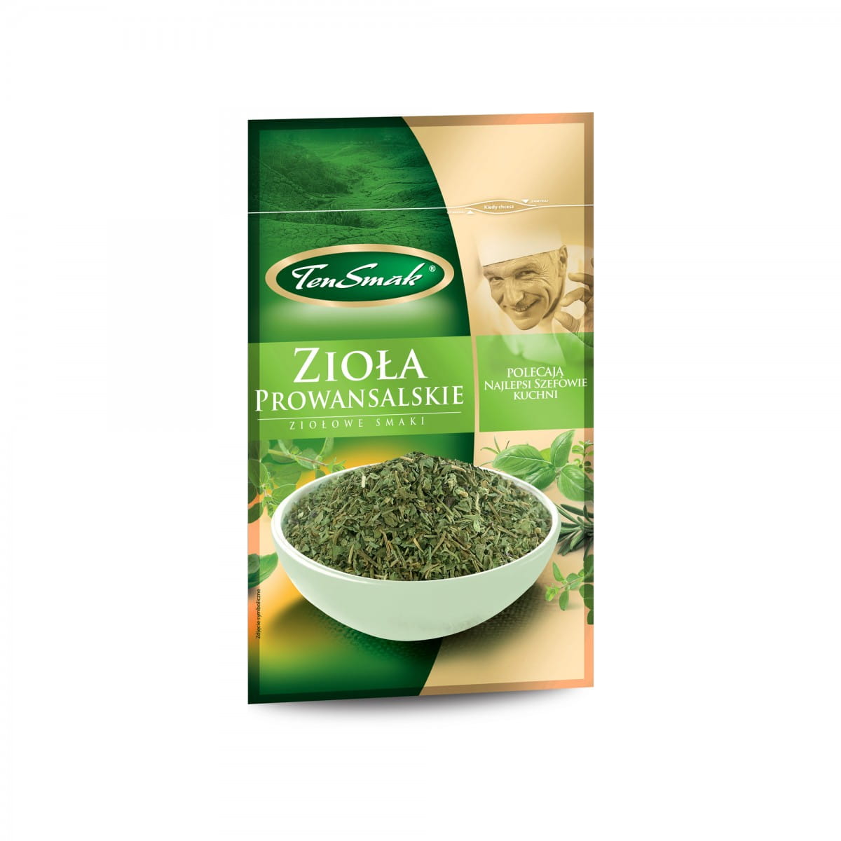 Getrocknete Kräuter der Provence von TEN SMAK, 10 g, mit frischen Kräuteraromen, ideal zum Würzen von Gerichten.