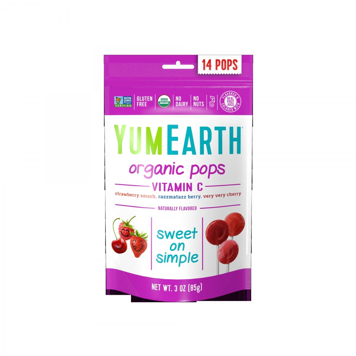 Fruchtlutscher mit Vitamin C Kirscherdbeere BIO 85 g