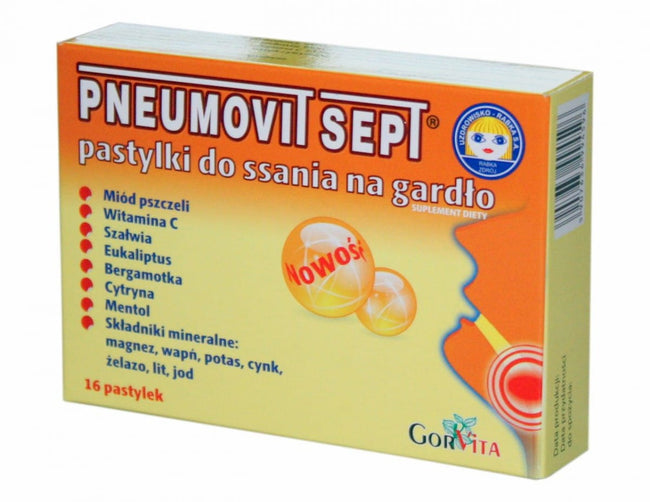 Pneumovit Septum-Lutschtabletten x16 GORVITA Hover Image