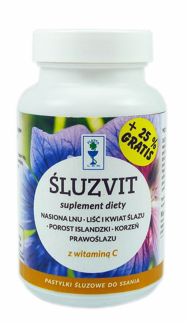 Śluzvit Lutschtabletten ohne Zucker 80 g Dose + 25 % gratis PLANTA - DRUG Hover Image