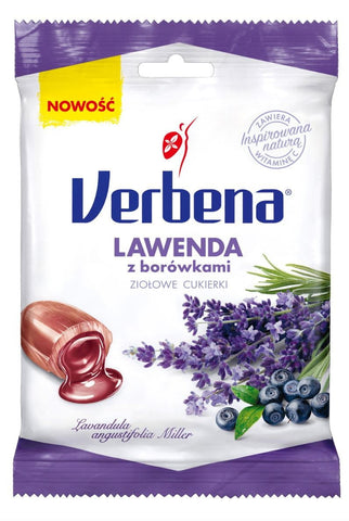 Kräuterbonbons Lavendel mit Heidelbeeren 60g VERBENA