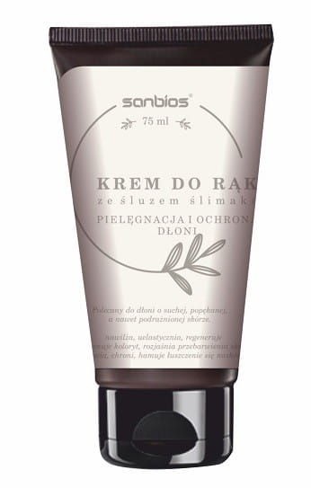 Sanbios Handcreme mit Schneckenschleim in 75ml, pflegende Handpflege mit natürlicher Feuchtigkeitswirkung