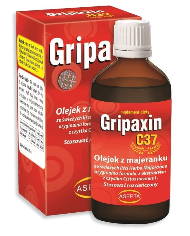 Gripaxin C37 30 ml - Majoran- und Basilikumöl + ASEPTA-Zistrosenextrakt