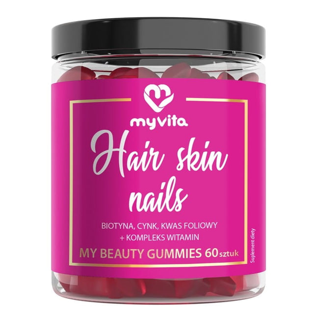 Fruchtgummis, Haare, Haut, Nägel, Zitruspektin 60 Stk. - MYVITA Hover Image