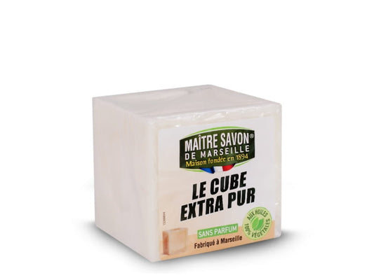 Reine Marseiller Seife von Maitre Savon, 300g, cremige Textur, traditionell hergestellt, ideal für Hautpflege und Reinigung