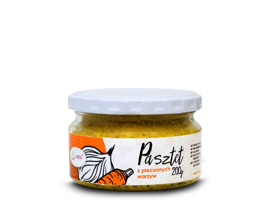 Gebratene Gemüsepastete von VIVIO, 200g, mit goldener, knuspriger Teigkruste und frischem Gemüsefüllung, auf einem Teller serviert