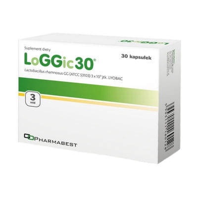 LoggiC30 Lactobacillus rhamnosus gg 3 Mrd. 30 Kapseln PHARMABEST Hover Image