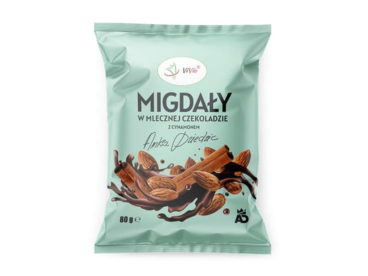 Mandeln in Milchschokolade mit Zimt VIVO - Biogo.de