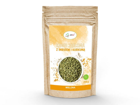 Grüner Kaffee mit Ingwer und Kurkuma 250g - VIVIO