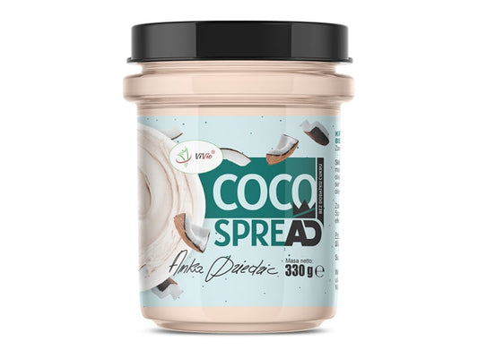 Kokoscreme ohne Zuckerzusatz von VIVIO, 330g, cremige Kokosnusscreme in Dose, ideal für vegane Rezepte und Smoothies.